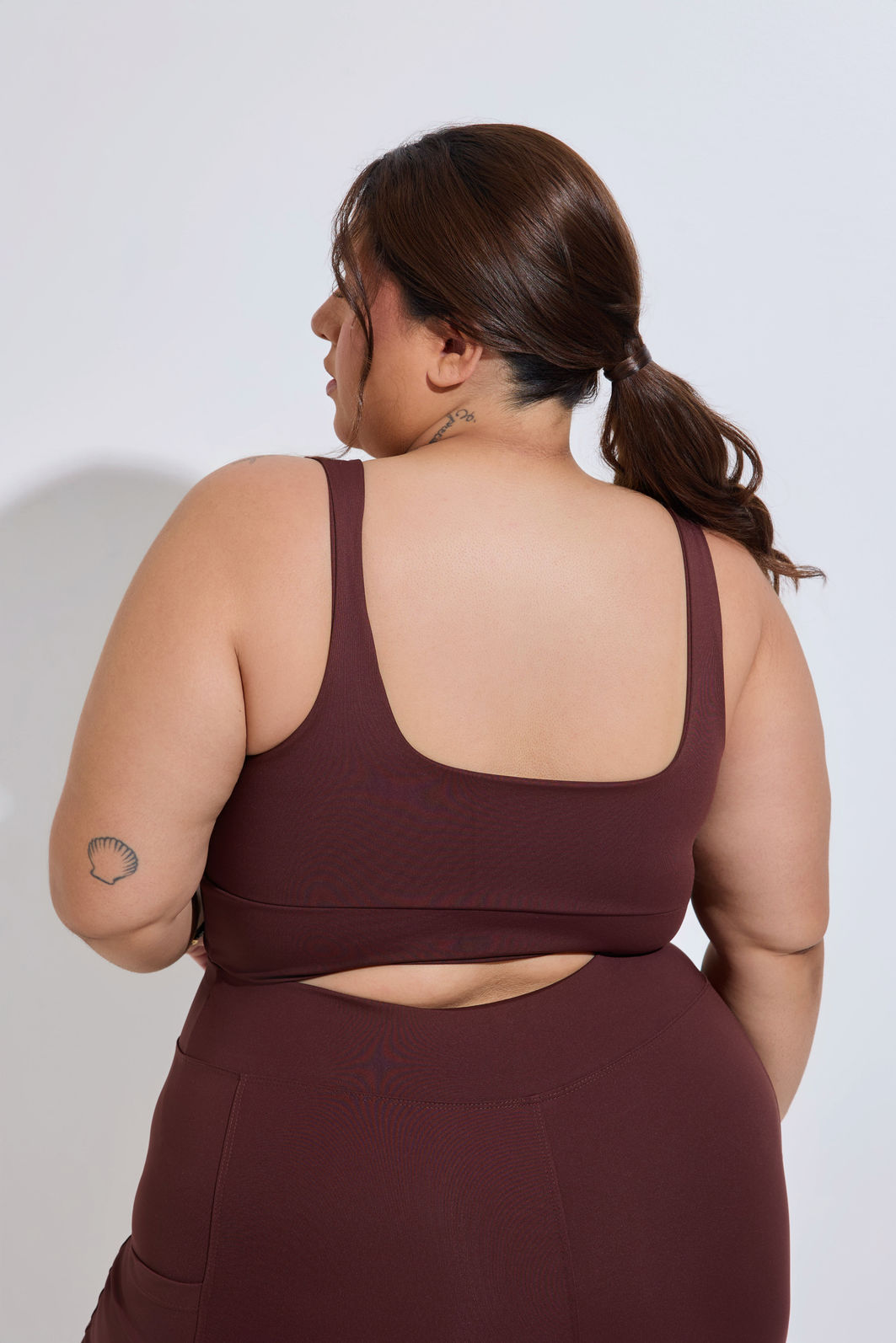 Top Fitness Plus Size 787 Mocha Top Fitness Plus Size 787 Mocha