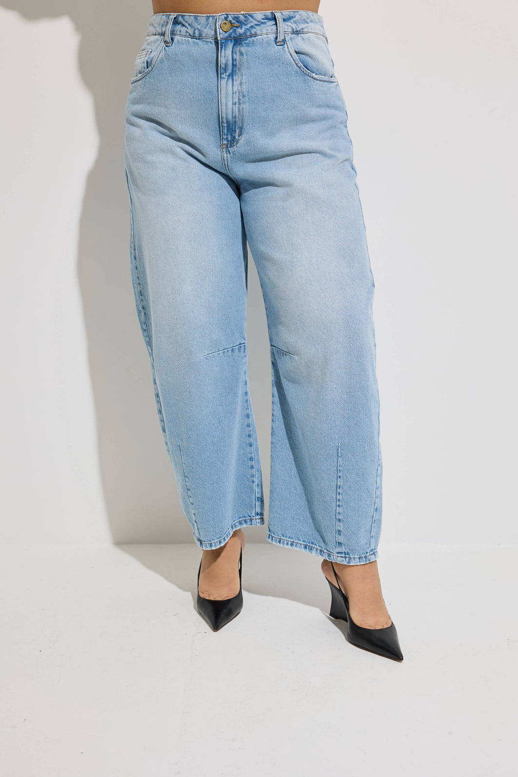 Calça Jeans Plus Size Barrel Thais