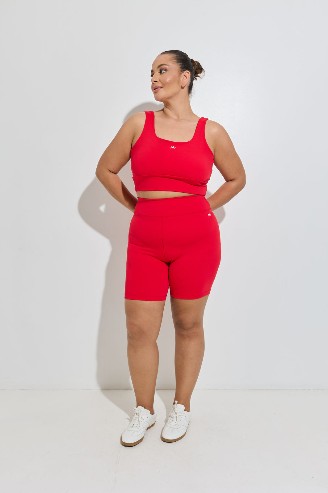 Bermuda Fitness Plus Size Vermelho Bermuda Fitness Plus Size Vermelho