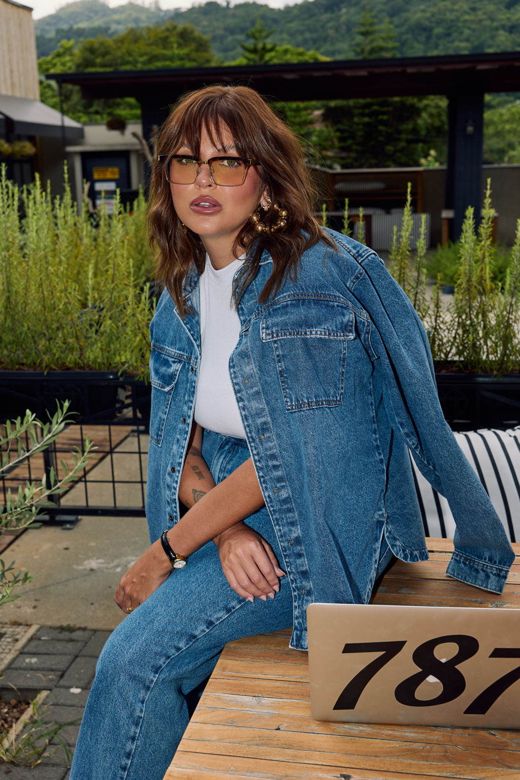 Camisa Jeans Plus Size Carolina