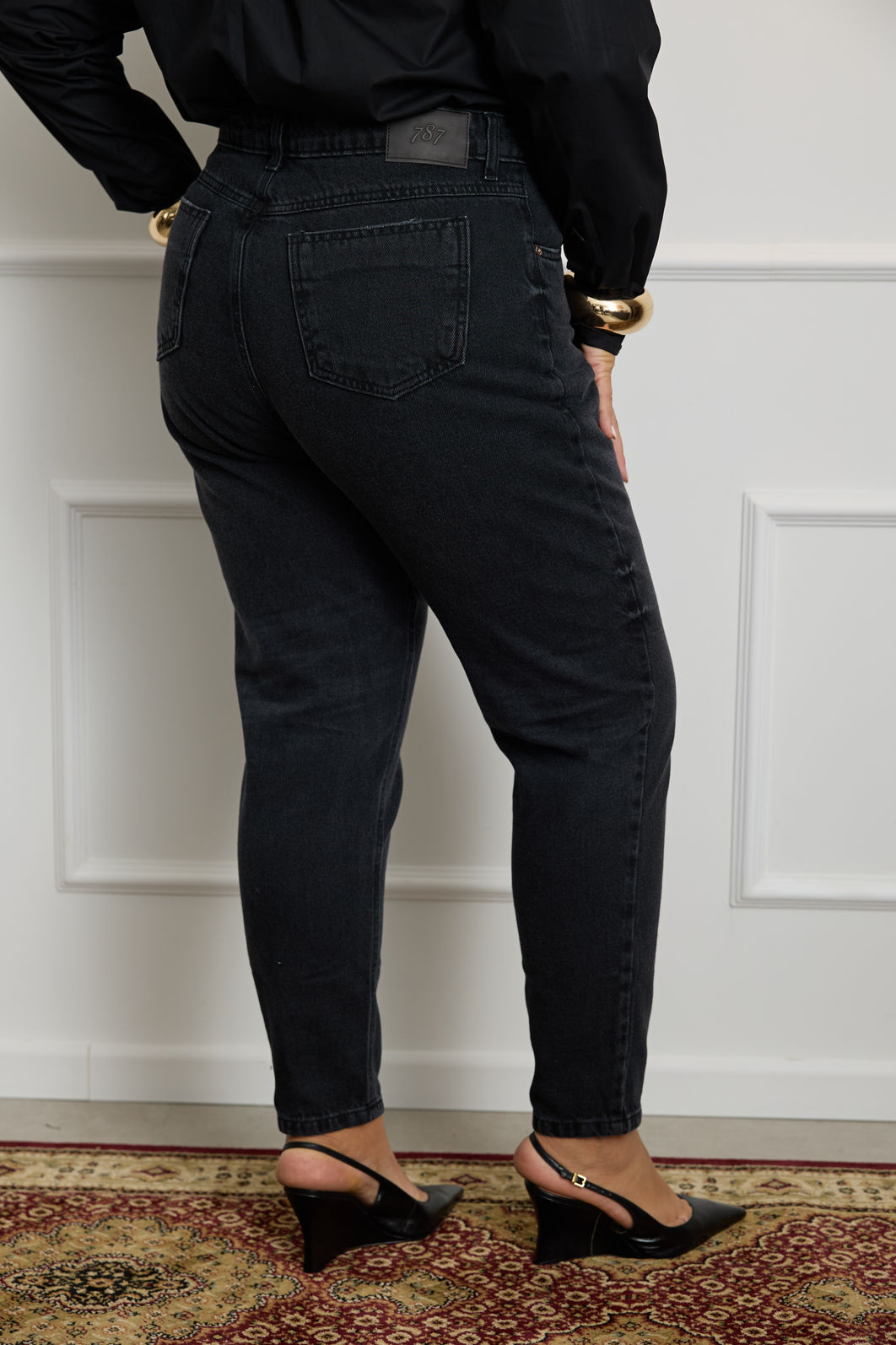 Calça Mom Jeans Vintage Plus Size Sol Calça Mom Jeans Vintage Plus Size Sol