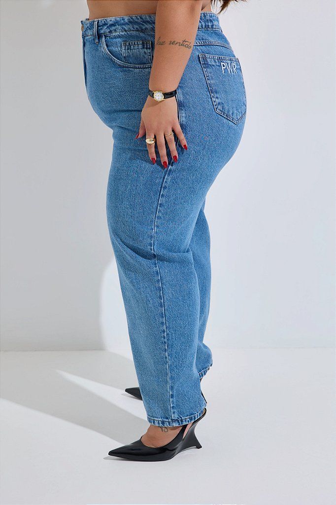Calça Mom Jeans Vintage Plus Size Carolina