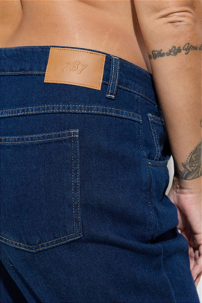 Calça Jeans Cintura Cruzada Plus Size Maria Laura