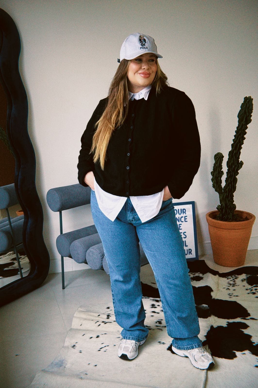 Calça Jeans Reta Plus Size Carolina com Regulagem
