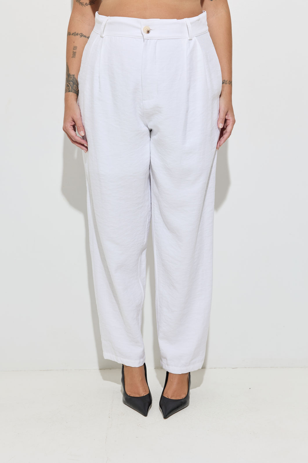 Calça Alfaiataria Salete Tencel Off White