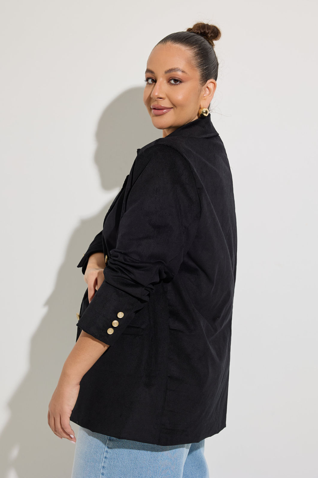 Blazer Alfaiataria Veludo Preto Blazer Alfaiataria Veludo Preto