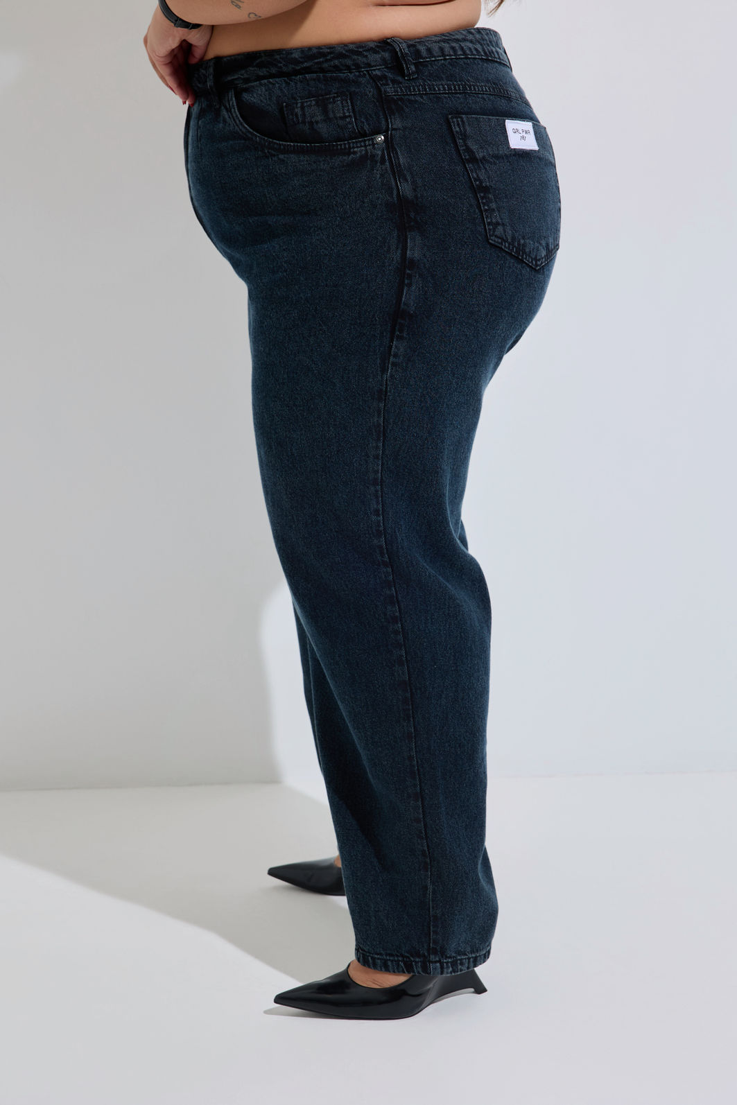 Calça Jeans Baggy Plus Size Madu