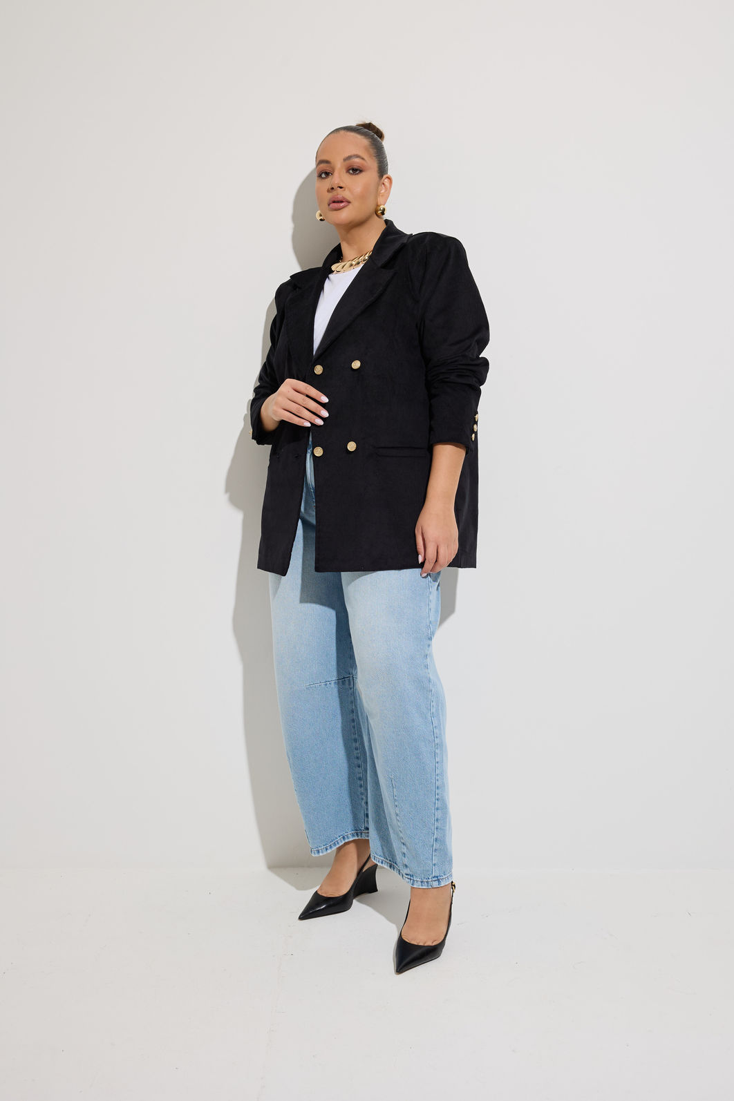 Blazer Alfaiataria Veludo Preto Blazer Alfaiataria Veludo Preto