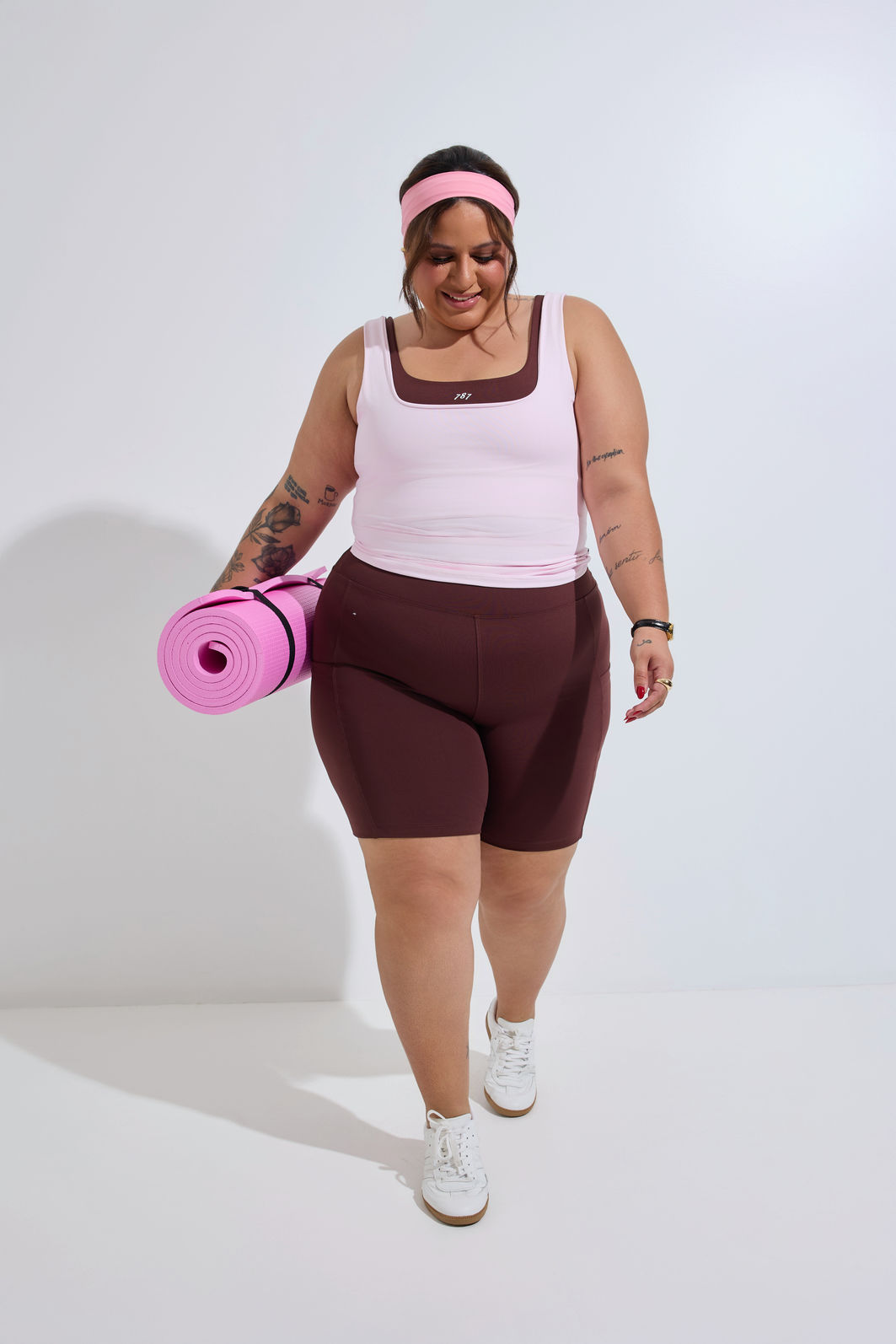 Top Fitness Plus Size 787 Mocha Top Fitness Plus Size 787 Mocha