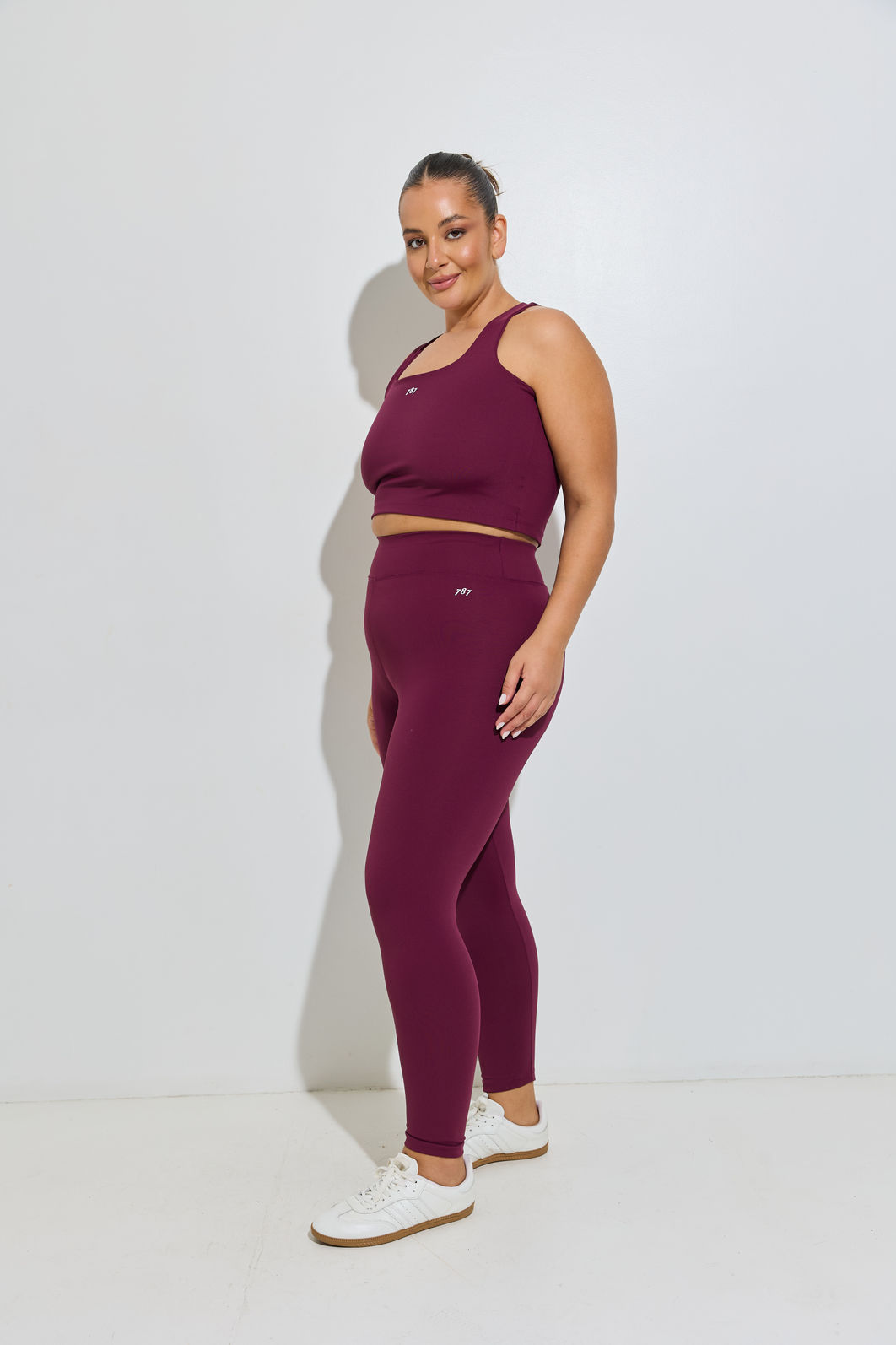 Legging Fitness Plus Size Borgogna Legging Fitness Plus Size Borgogna