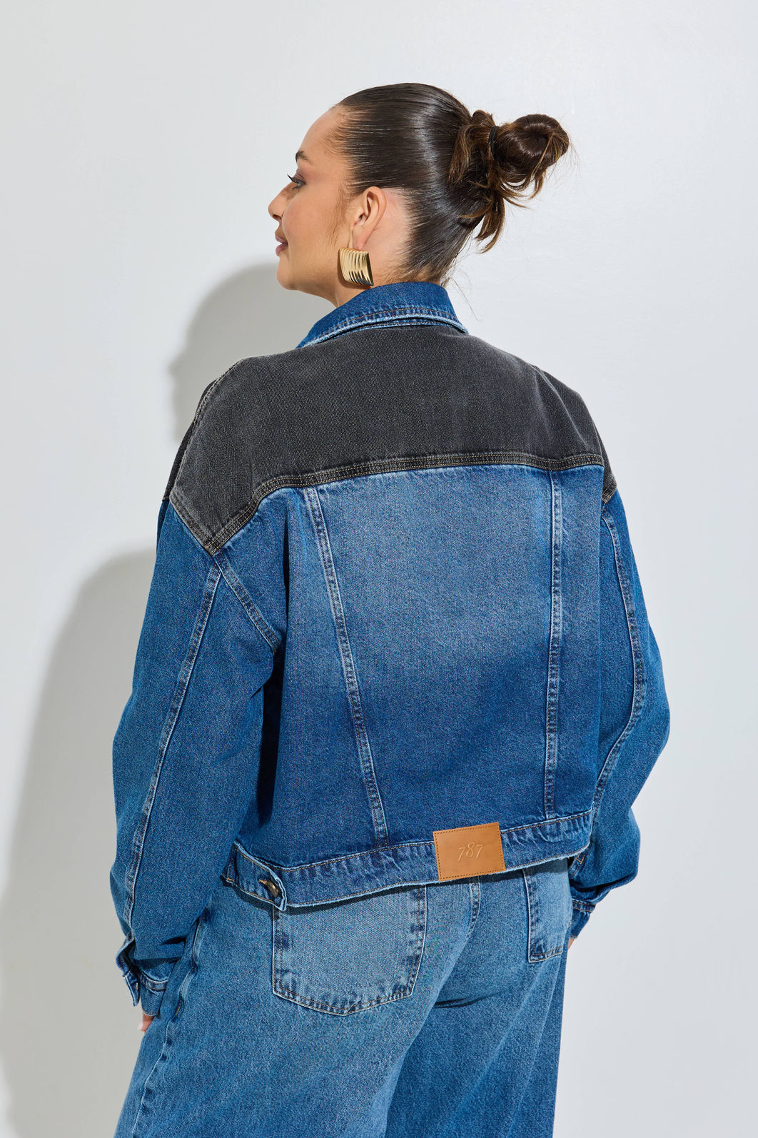 Jaqueta Jeans Plus Size Jenni Jaqueta Jeans Plus Size Jenni