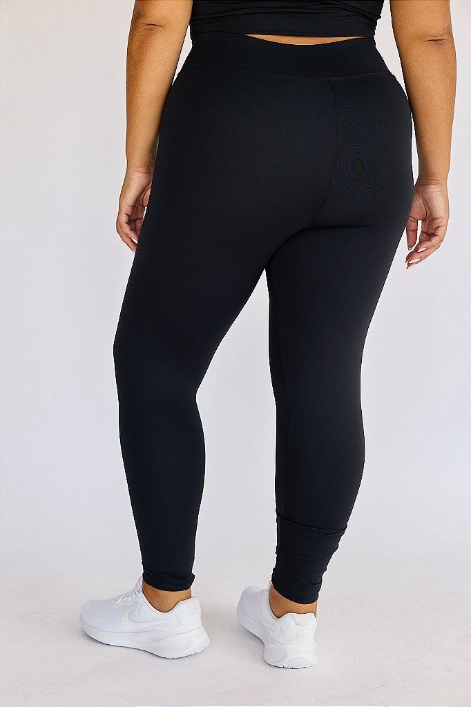 Legging Fitness Plus Size Preta