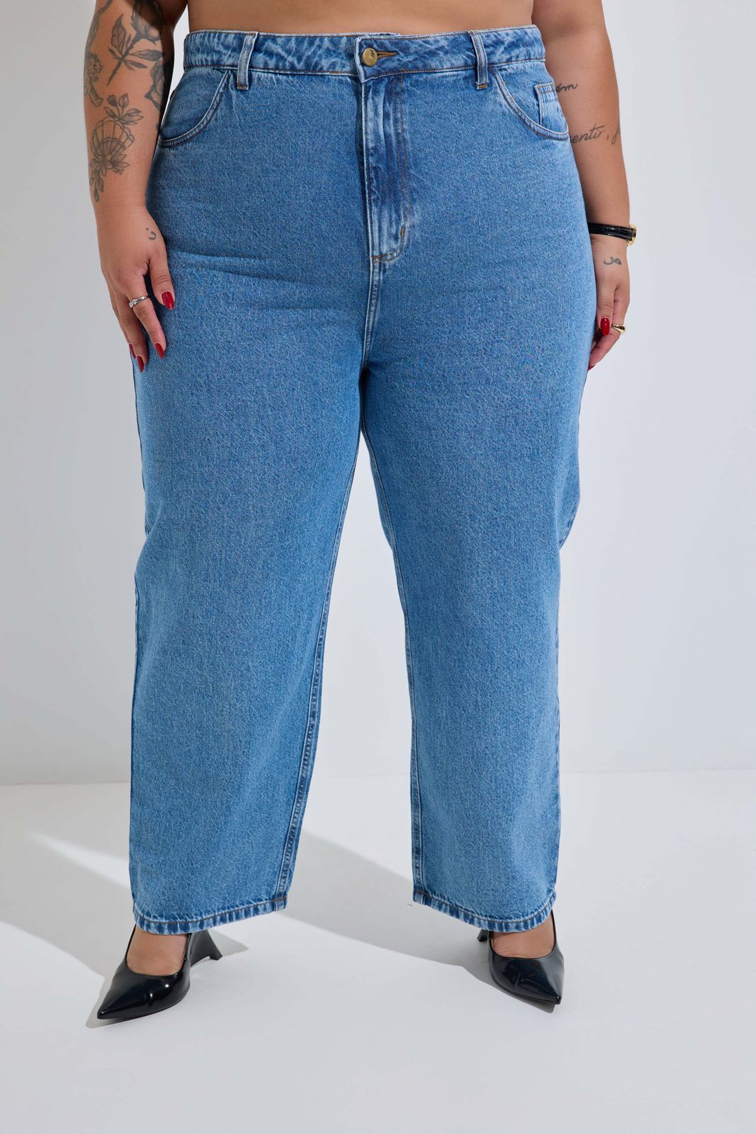 Calça Mom Jeans Vintage Plus Size Carolina