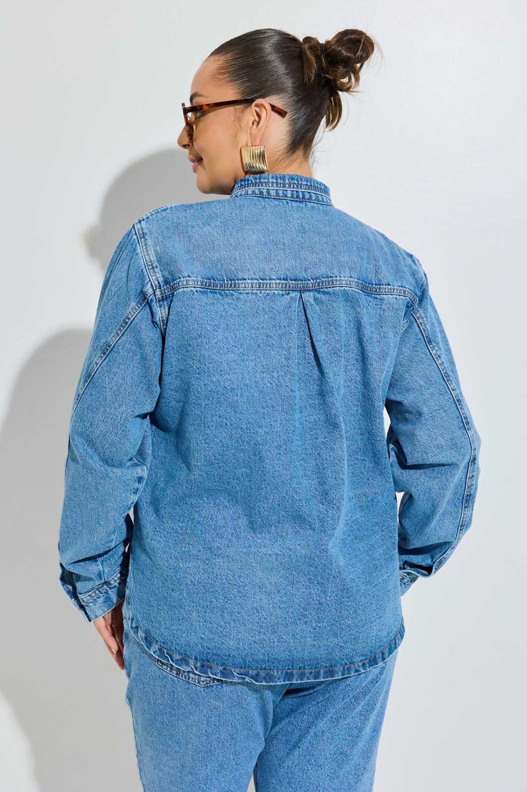 Camisa Jeans Plus Size Julie - 787 Shirts