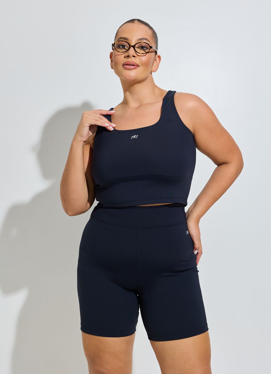Top Cropped Fitness Plus Size Preto Top Cropped Fitness Plus Size Preto