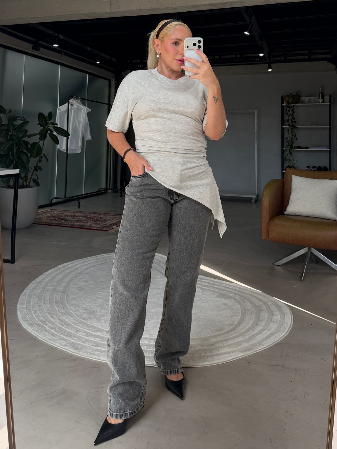 Blusa Florença Assimétrica Mescla