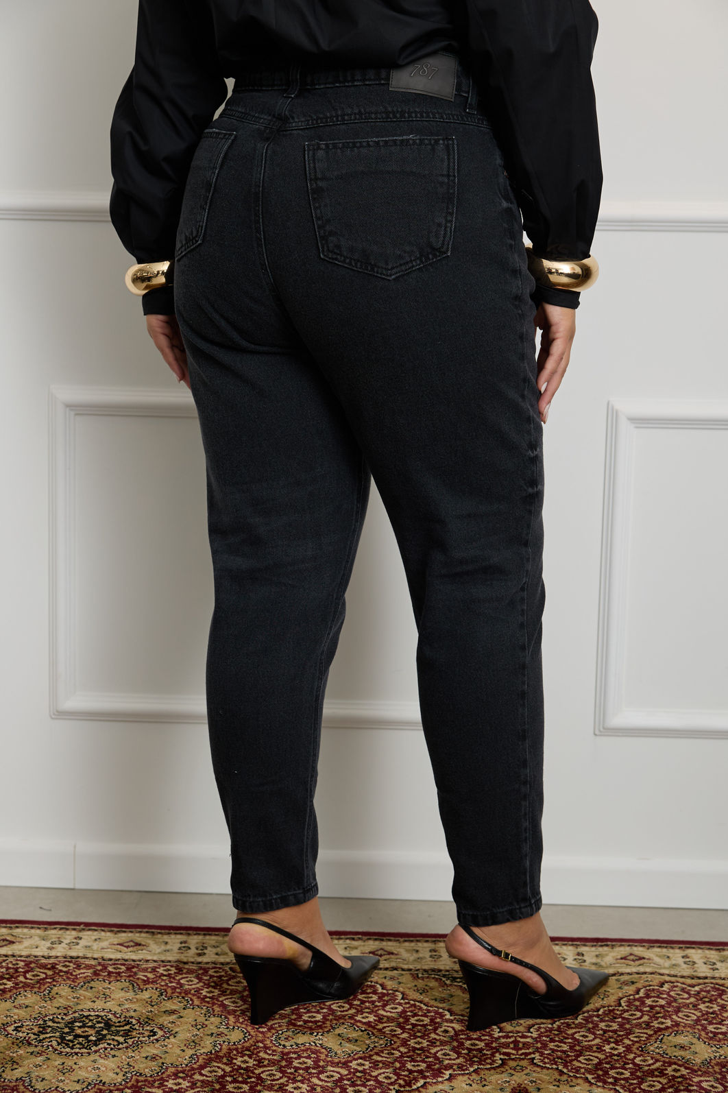 Calça Mom Jeans Vintage Plus Size Sol Calça Mom Jeans Vintage Plus Size Sol