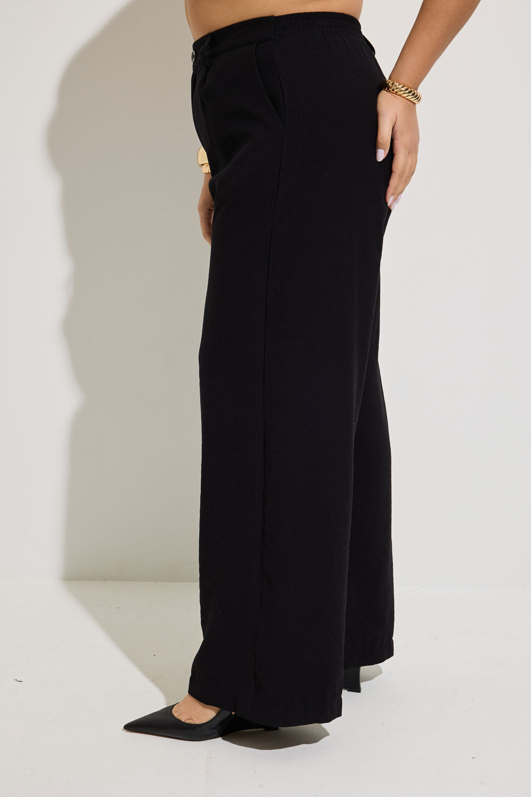 Calça Alfaiataria Monique Tencel Preto Calça Alfaiataria Monique Tencel Preto