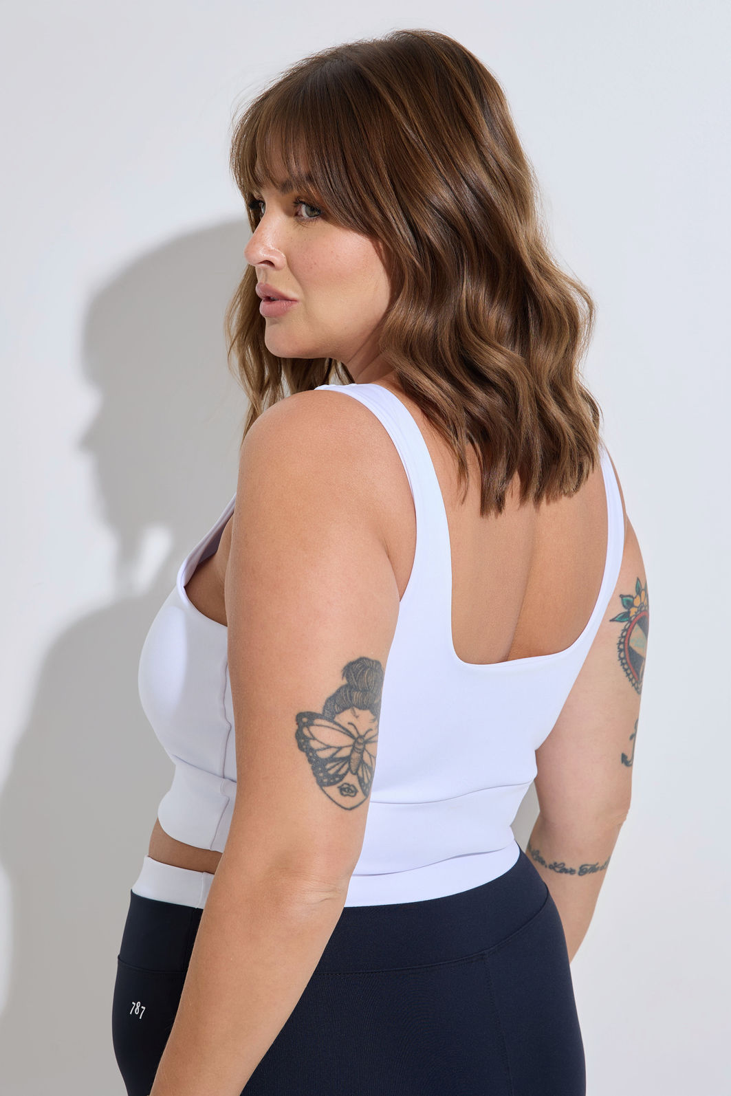 Top fitness Plus Size Branco
