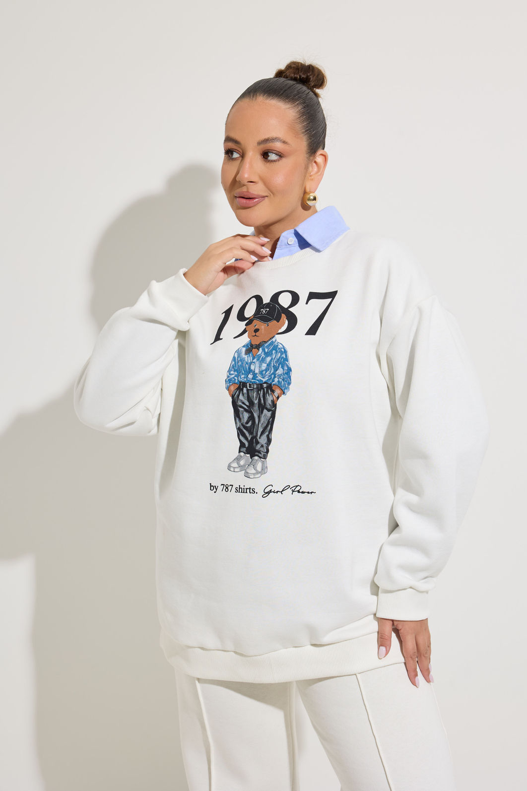 Moletom Off White Urso 787 Moletom Off White Urso 787