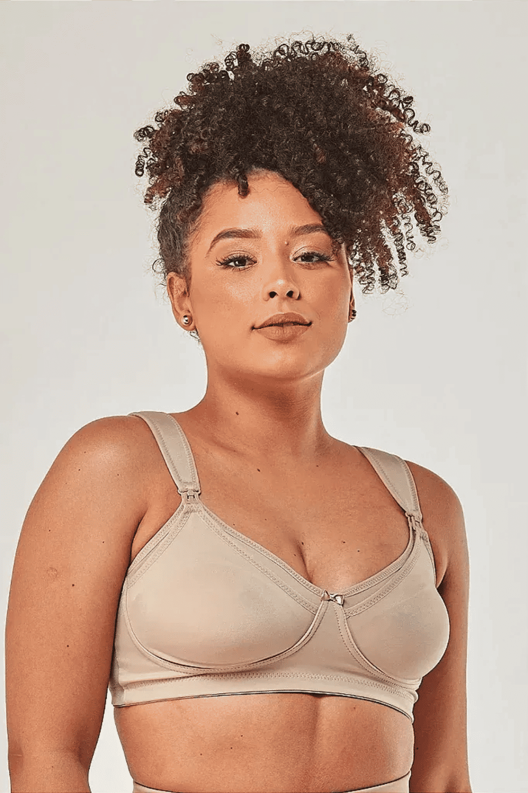 Sutiã Amamentação sem Bojo com Alça Reforçada Plus Size - Chocolate Sutiã Amamentação sem Bojo com Alça Reforçada Plus Size - Chocolate