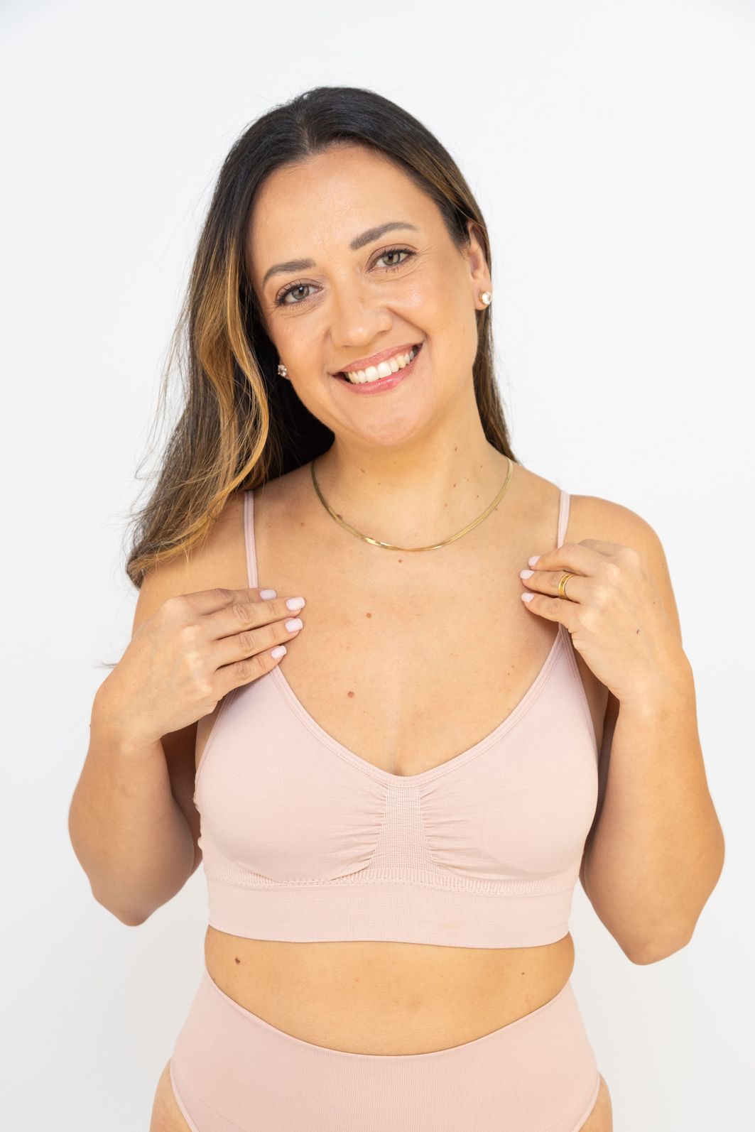 Top Sem Costura com Bojo Removível - Zee Rucci - Rosa Blush Top Sem Costura com Bojo Removível - Zee Rucci - Rosa Blush