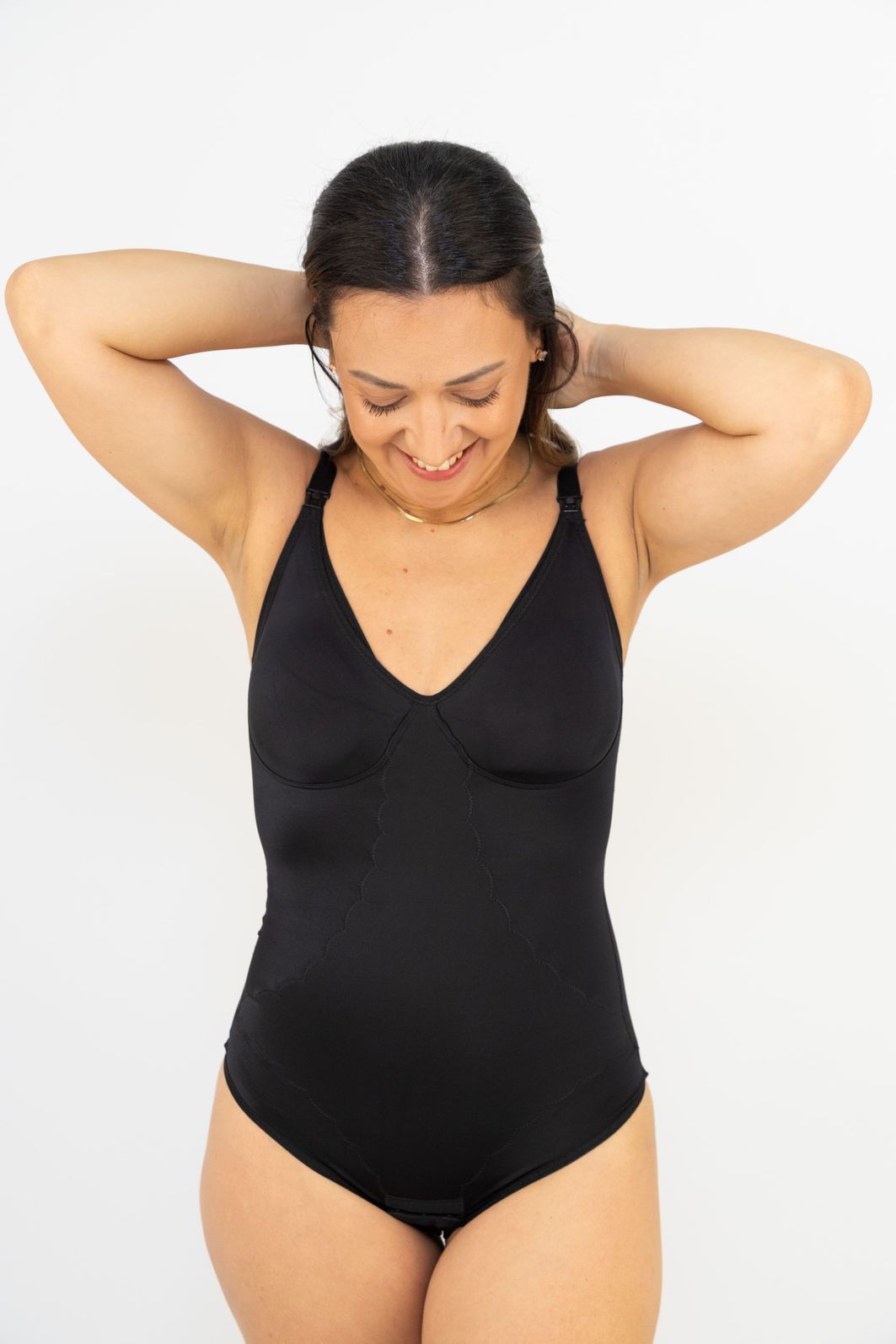 Body Modelador Amamentação Sem Bojo - Preto Body Modelador Amamentação Sem Bojo - Preto