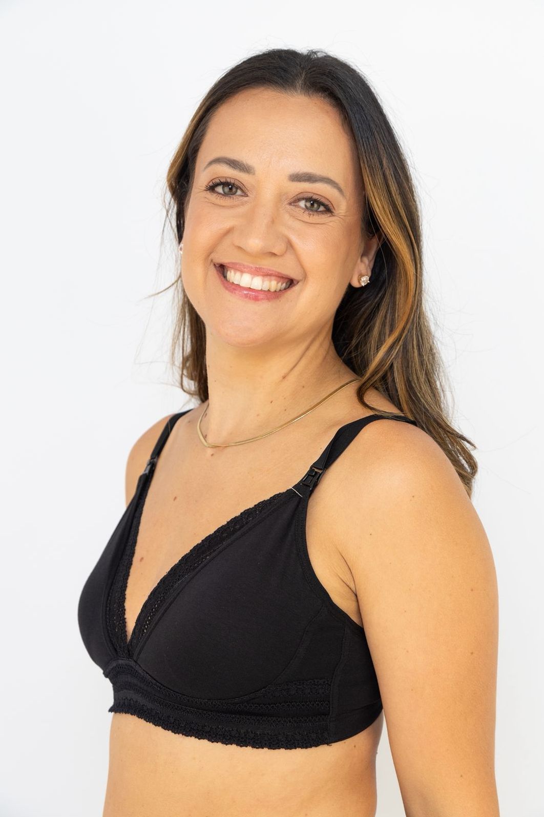 Sutiã Amamentação com Bojo e Renda Preto - Love Secret Sutiã Amamentação com Bojo e Renda Preto - Love Secret