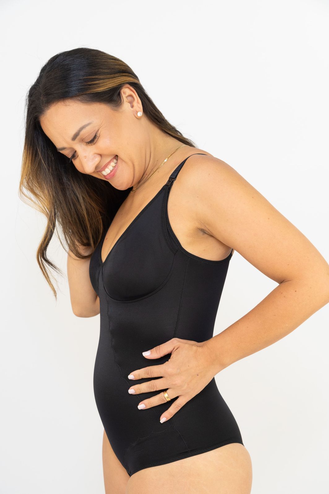 Body Modelador Amamentação Sem Bojo - Preto Body Modelador Amamentação Sem Bojo - Preto