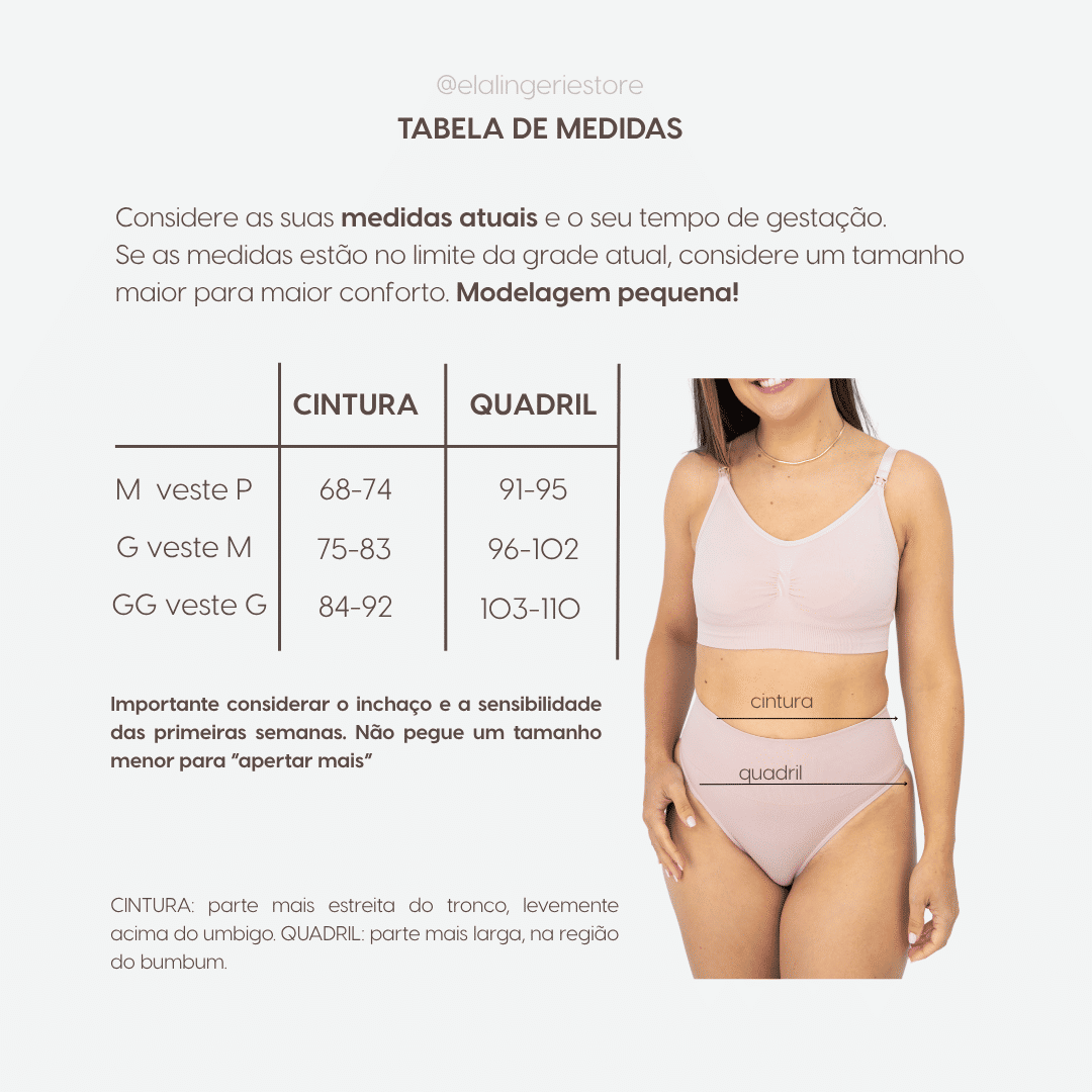 Kit 4 Calcinhas Pós Parto Tanga Sem Costura Leve Compressão Kit 4 Calcinhas Pós Parto Tanga Sem Costura Leve Compressão
