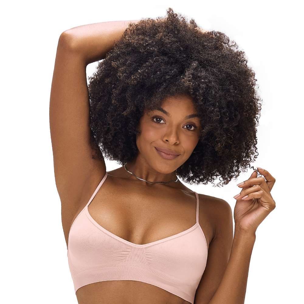 Top Sem Costura com Bojo Removível - Zee Rucci - Rosa Blush Top Sem Costura com Bojo Removível - Zee Rucci - Rosa Blush