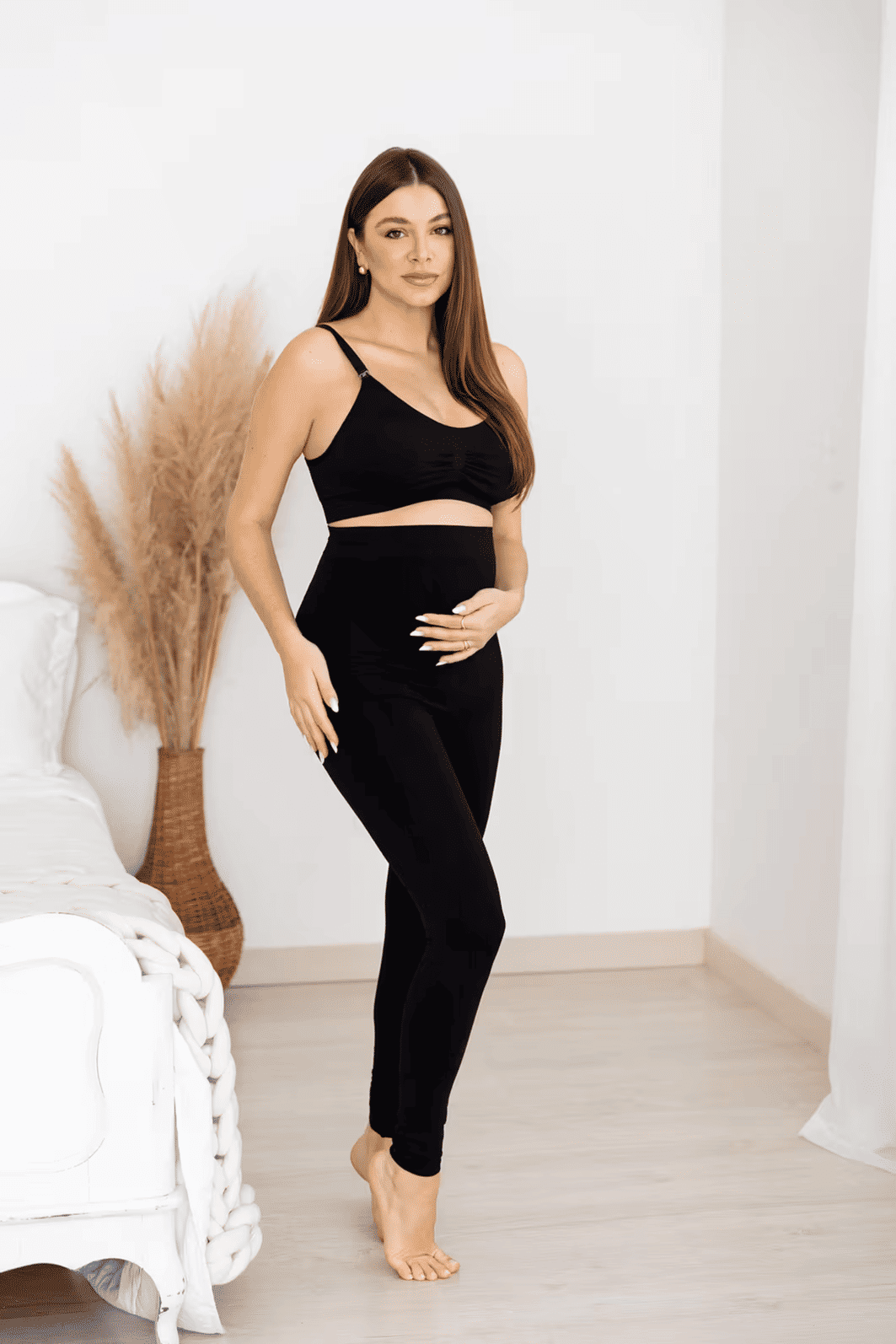 Legging Gestante Sem Costura - Preta - Zee Rucci Legging Gestante Sem Costura - Preta - Zee Rucci