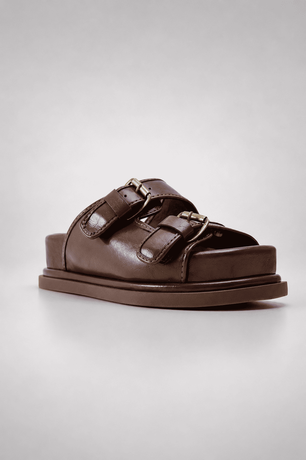 CAPUCINE- FLATFORM PAPETE FEMININA FIVELAS MARROM