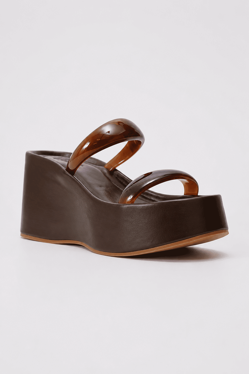 BETANI - TAMANCO FEMININO PLATAFORMA MARROM