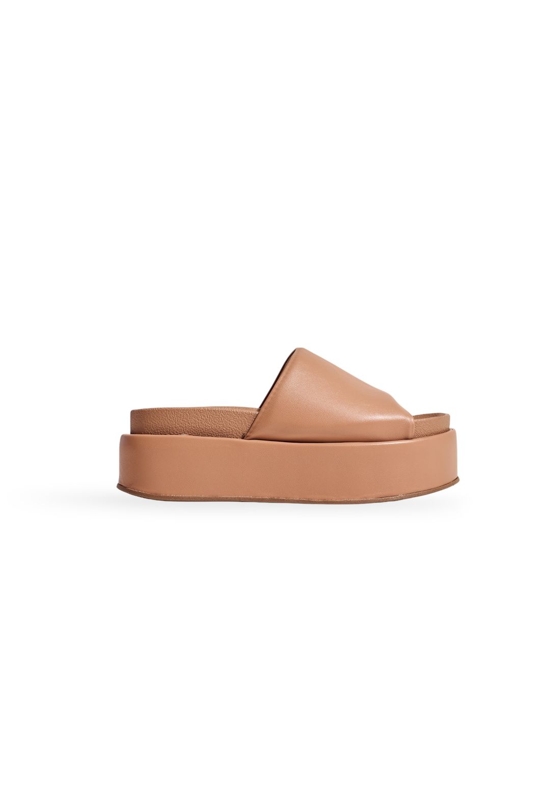 FIFI - TAMANCO FEMININO PLATAFORMA TIRA ACOLCHOADA CAMEL FIFI - TAMANCO FEMININO PLATAFORMA TIRA ACOLCHOADA CAMEL