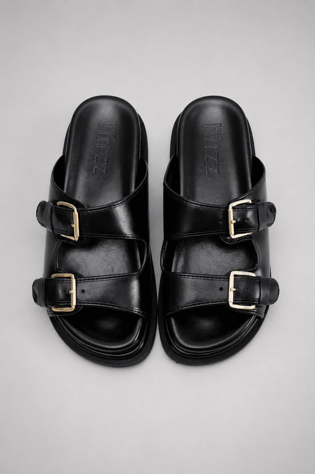 CAPUCINE - FLATFORM PAPETE FEMININA FIVELAS PRETA