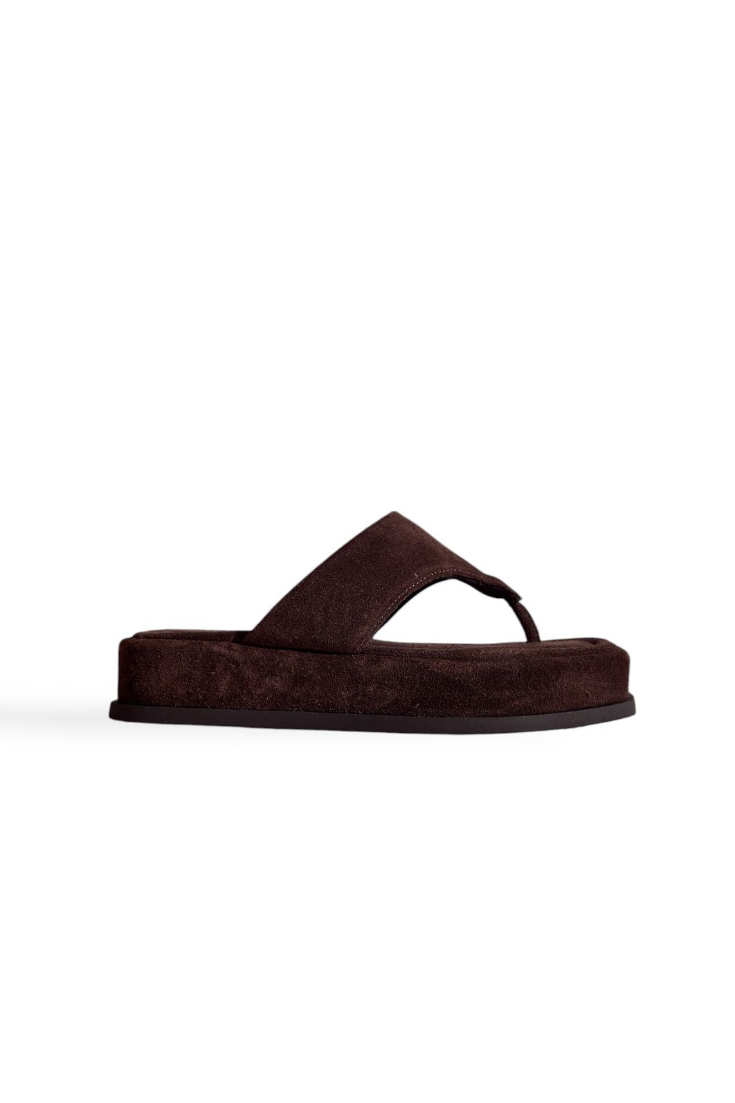 BÚZIOS - CHINELO FLATFORM FEMININO CAMURÇA MARROM BÚZIOS - CHINELO FLATFORM FEMININO CAMURÇA MARROM