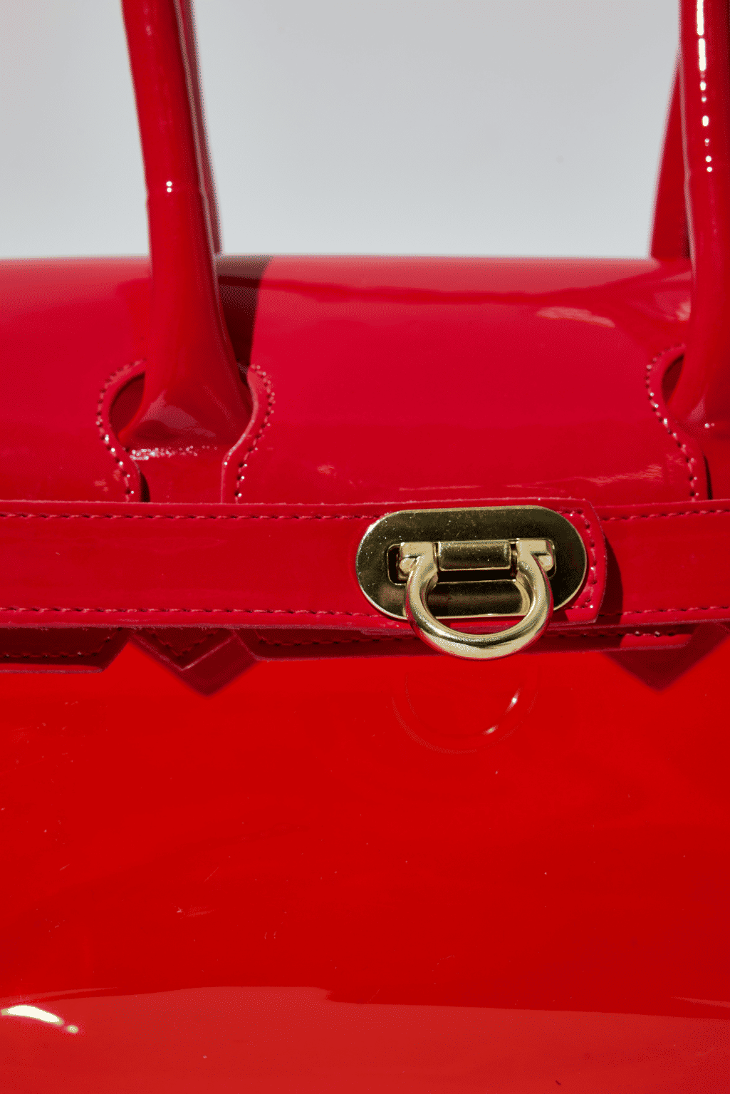 gummy-bolsa-feminina-transparente-vinil-vermelho BOLSA FEMININA TRANSPARENTE VERNIZ VERMELHO GUMMY