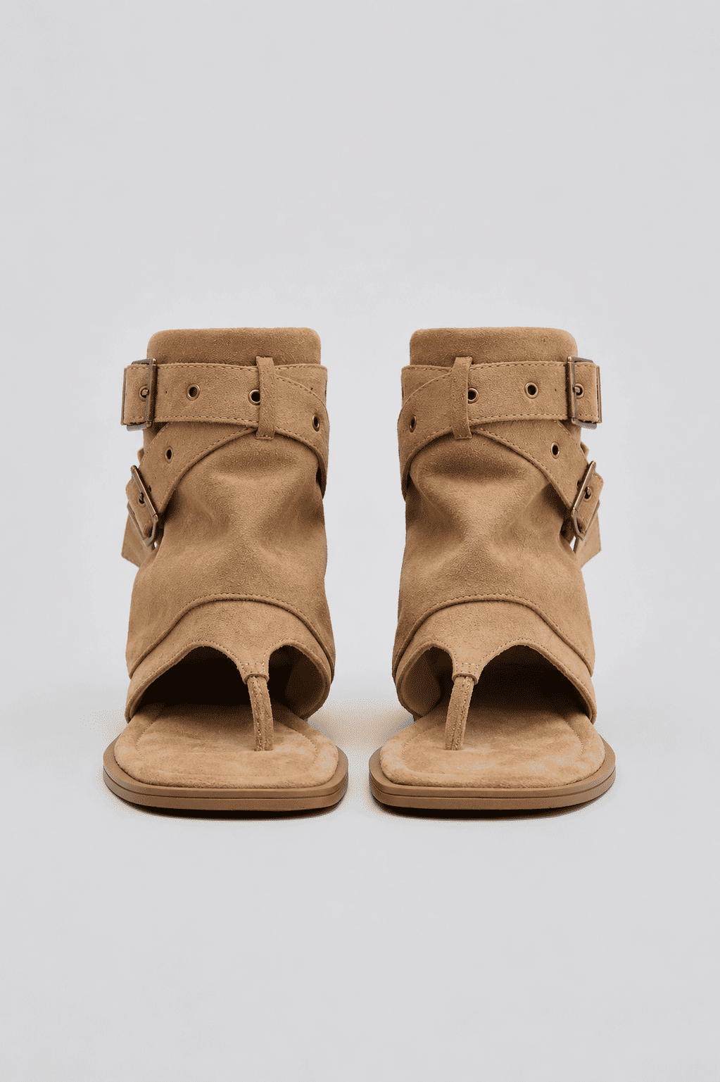 eva-bota-sandalia-feminina-bege EVA - BOTA SANDÁLIA DEDO FEMININA FIVELAS BEGE