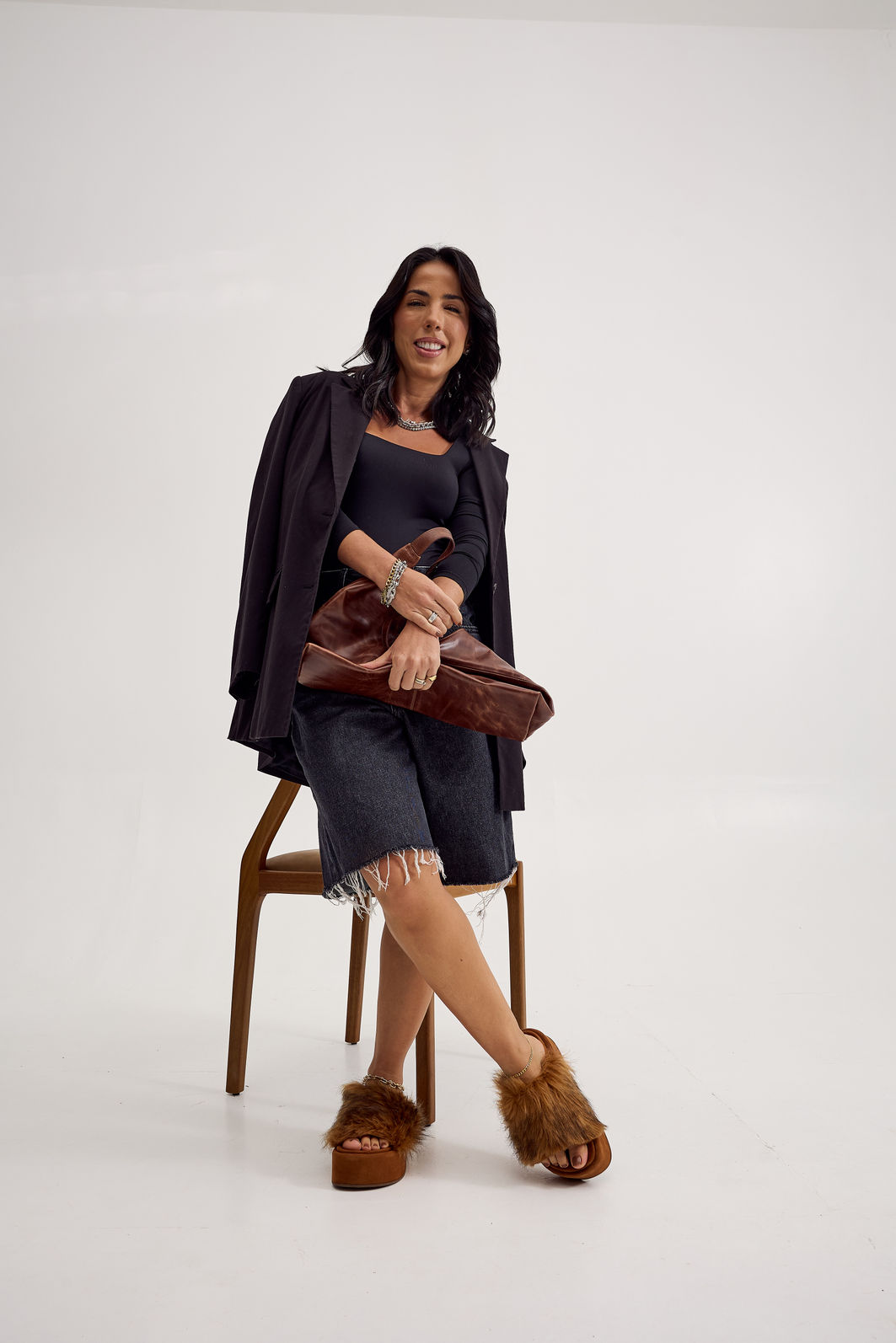 FIFI - TAMANCO FEMININO PLATAFORMA PELOS BEGE