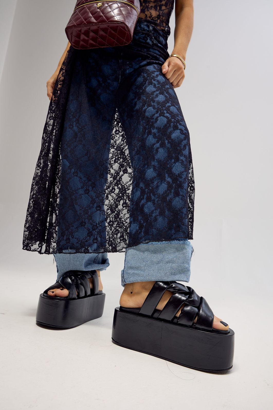 DARIELE - TAMANCO FLATFORM FEMININO PRETO