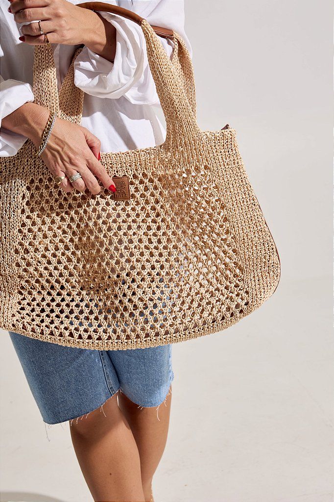 MAHINA - BOLSA FEMININA PALHA BEGE MAHINA - BOLSA FEMININA PALHA BEGE