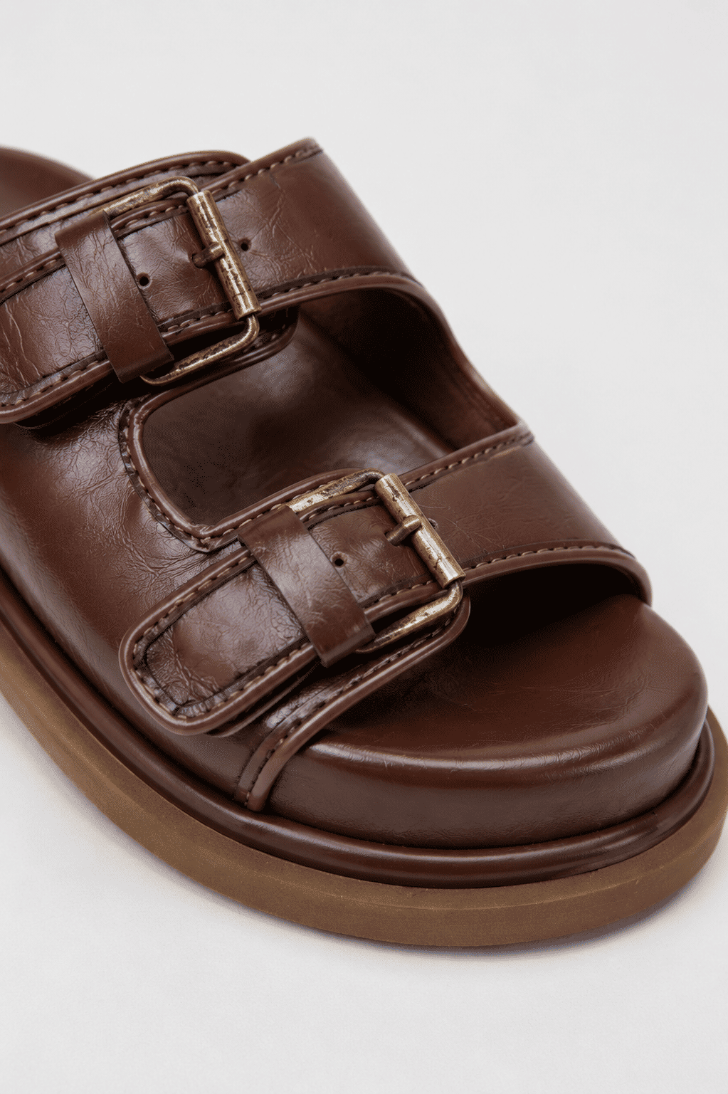 CAPUCINE- FLATFORM PAPETE FEMININA FIVELAS MARROM