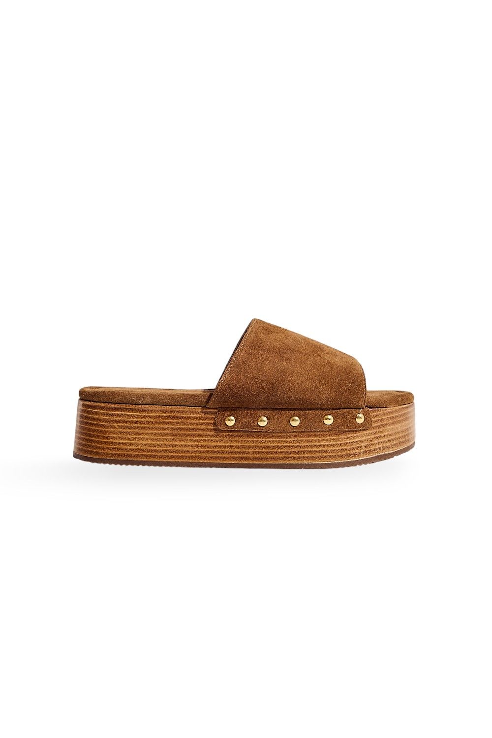 UBUD - TAMANCO FLATFORM FEMININO SALTO MADEIRA COURO CAMEL UBUD - TAMANCO FLATFORM FEMININO SALTO MADEIRA COURO CAMEL