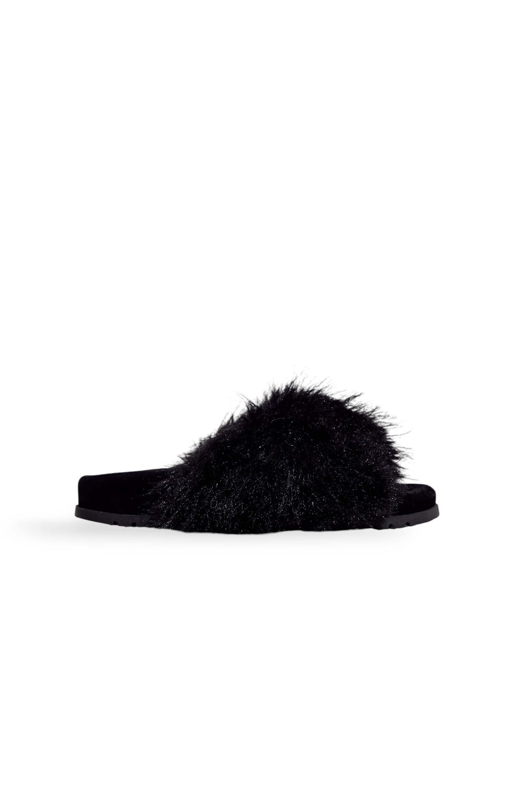 GIGI - FLATFORM FEMININA PELOS PRETA GIGI - FLATFORM FEMININA PELOS PRETA
