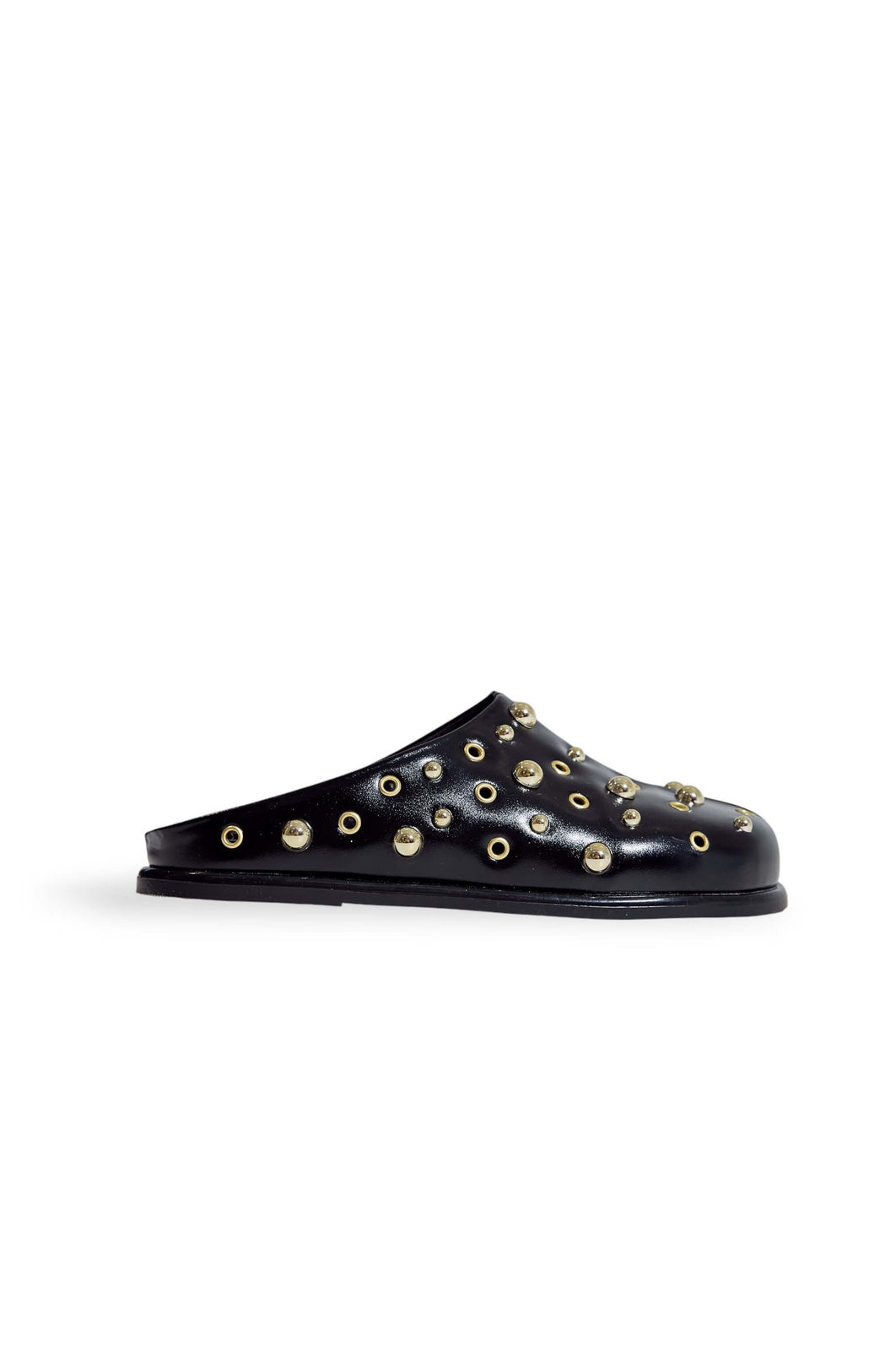 MORGAN - CLOG FEMININO TACHAS PRETO