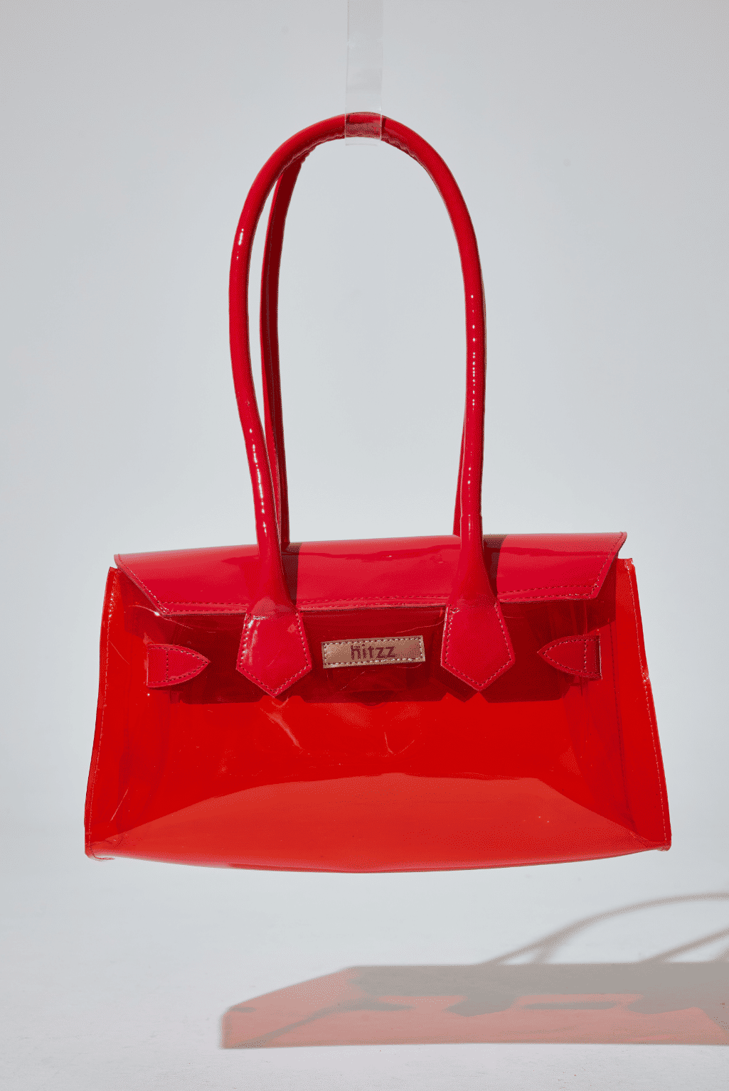 gummy-bolsa-feminina-transparente-vinil-vermelho BOLSA FEMININA TRANSPARENTE VERNIZ VERMELHO GUMMY