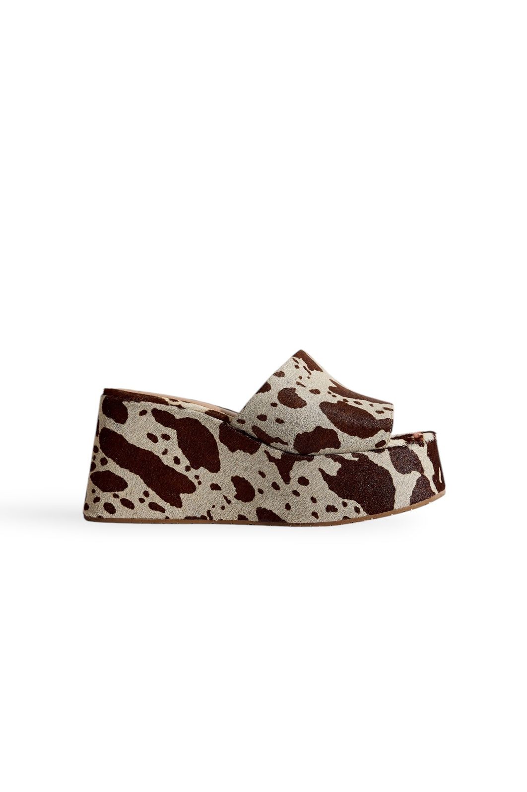 MELISSA - TAMANCO FEMININO PLATAFORMA VACA OFF WHITE/MARROM MELISSA - TAMANCO FEMININO PLATAFORMA VACA OFF WHITE/MARROM