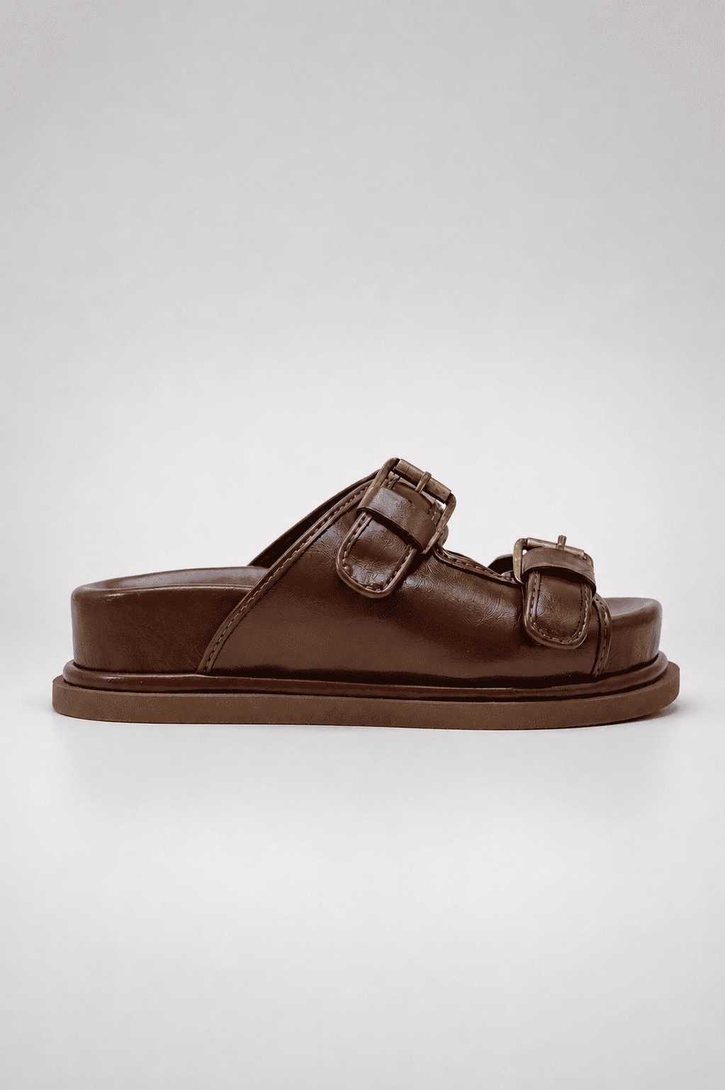CAPUCINE- FLATFORM PAPETE FEMININA FIVELAS MARROM