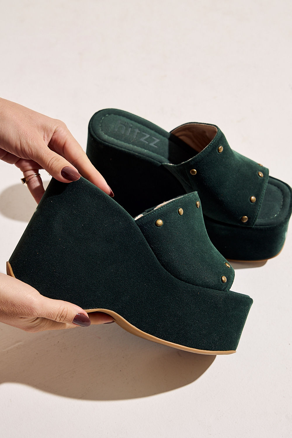 HARU - TAMANCO PLATAFORMA FEMININO CAMURÇA VERDE HARU - TAMANCO PLATAFORMA FEMININO CAMURÇA VERDE